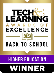 The 2023 Tech & Learning Awards of Excellence Higher Education.