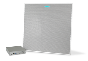 The Versa Pro CT system utilizes the ClearOne Beamforming Microphone Ceiling Tile with built-in AEC and Noise Cancellation, to provide impeccable classroom audio coverage.